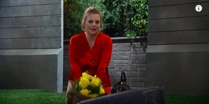 Maxie visits Nathan's grave again