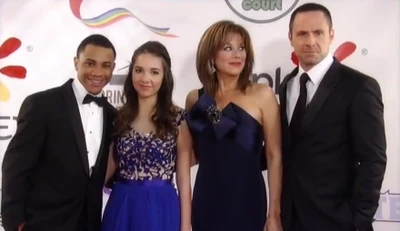 With Julian and Alexis on the red carpet (2014)