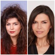 Anna Devane-Finola Hughes then & now