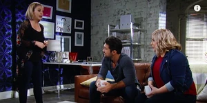 Maxie convinces Nathan and Amy to continue Ask Man Landers