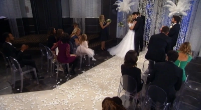 Best man and matron of honor at Naxie's wedding