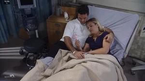 Nathan and Maxie cuddle and he makes her a promise