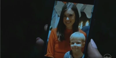 Cell phone image of aunt/mom Willow and son/nephew Wiley (2022)