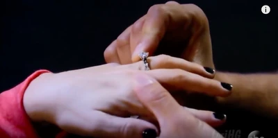 Dante puts the ring on Lulu's finger (2016)