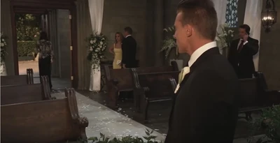 Jason Morgan waits for his wedding to start (2021)