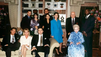 Ned Quartermaine, Lois Cerullo, Brenda Barrett, Tracy, Edward, Justus Ward, A.J., Monica, Alan, Lila
