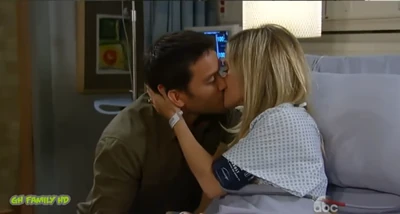 Dante and Lulu kiss after finding out that she can carry a baby to term (2014)