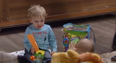 Rocco has a playdate with Georgie