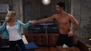 Practicing their wedding dance