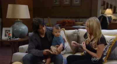 Aiden with his uncle Dante and aunt Lulu