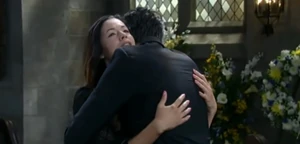 Patrick and Sabrina say goodbye...for now