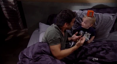 Rocco and his dad play