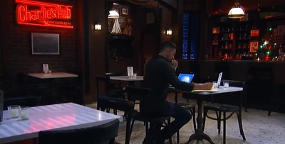 Julian after hours at his Pub