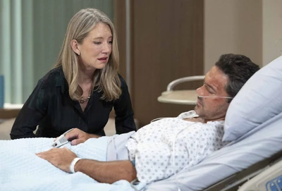 Nina at Nathan's bedside (2025)