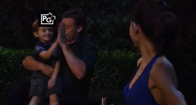 Aiden high-fives Jason