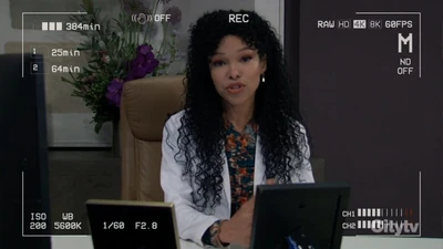Co-Chief of Staff Portia Robinson is interviewed for Drew Cain's medical documentary of Kai Taylor (2025)