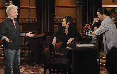 Luke, Lucky, and Tracy Quartermaine at the bar on The Haunted Star (2009)