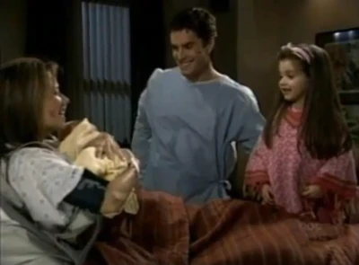 Kristina with her mom, sister, Molly and her ex-stepfather, Ric (meeting Molly)