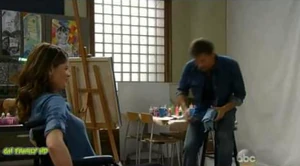 Franco and Nina in the art room