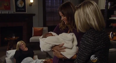 Nina and Madeline take the baby