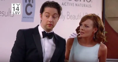 Damian and Ellie on the red carpet