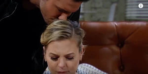Spirit Nathan kisses Maxie on the head