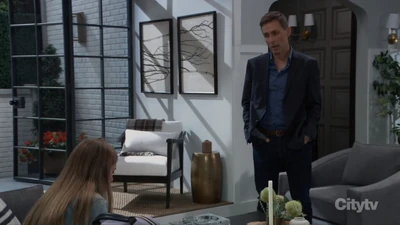 Valentin watches Charlotte at the new house (2023)