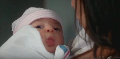 Kissy face with mama