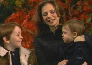 Michael with his mom and his brother, Morgan