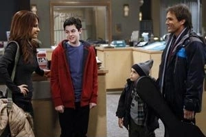 Olivia, Morgan Corinthos, Cameron Webber, and Steve prepare to leave for the ski trip (2010)