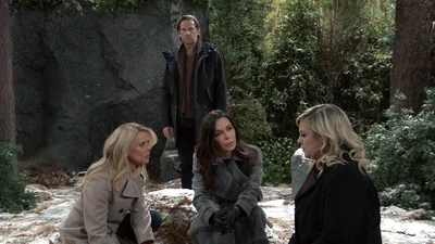 Austin, Maxie, Anna, and Felicia visit the woods to recreate Louise's birth (2022)