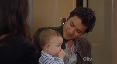 Rocco with his biological father, Dante