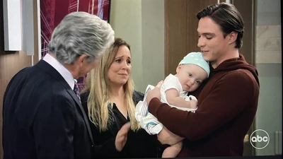 Victor, Laura, Spencer, and newborn Ace (2023)