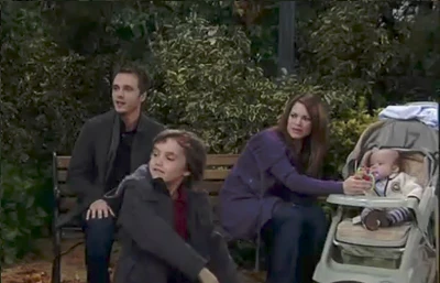 Aiden with brother, Cameron, his mom and dad