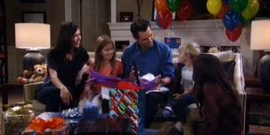 Patrick, Sam, Emma, Danny and Anna celebrate Patrick's birthday