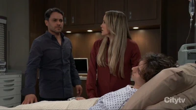 Dante and Lulu at Rocco's bedside (2025)