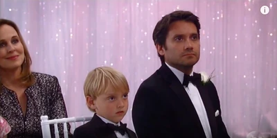 Rocco and his dad at the wedding