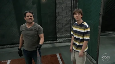 Rocco spends time with his father at the batting cage (2025)