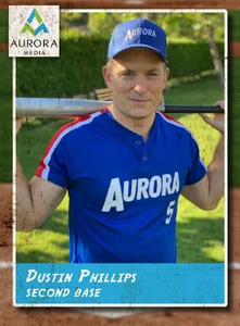 Aurora Media baseball card - Dustin Phillips