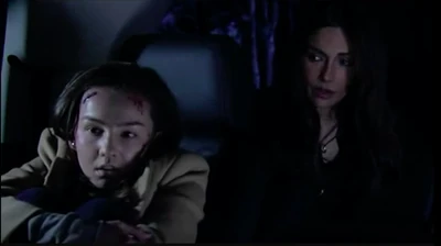 Kristina and Brenda after the bus crash