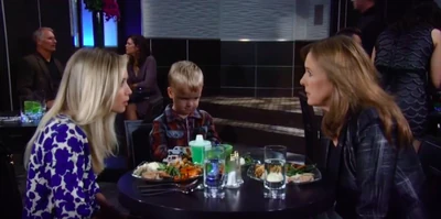 Rocco with his mom and grandma Laura on Thanksgiving