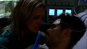 Connie and her son, Trey right before he dies