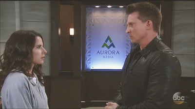 Sam and Jason at the Aurora Media office