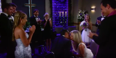 Watching her dad and Carly get married