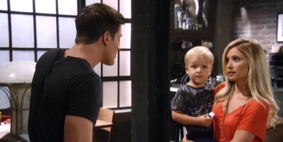 Rocco with his mom and Dillon