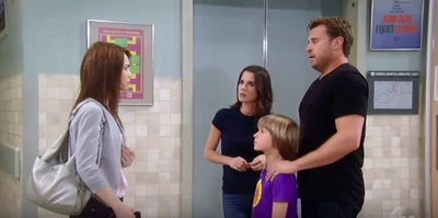 Jake with his parents and his stepmom