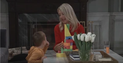 Grandmother and grandson play time (2021)