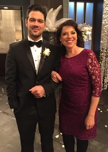 Liesl and her son Nathan at his wedding