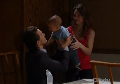 Aiden with mom and dad