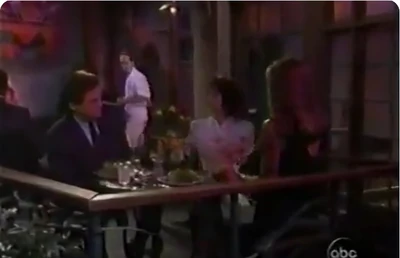 Bobbie Spencer blasts Damian Smith with Lucy Coe at The Outback (1996)